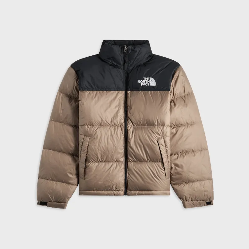 The North Face 1996 Retro Nuptse Jacket - Mocha Brown / TNF Black sold by Kith