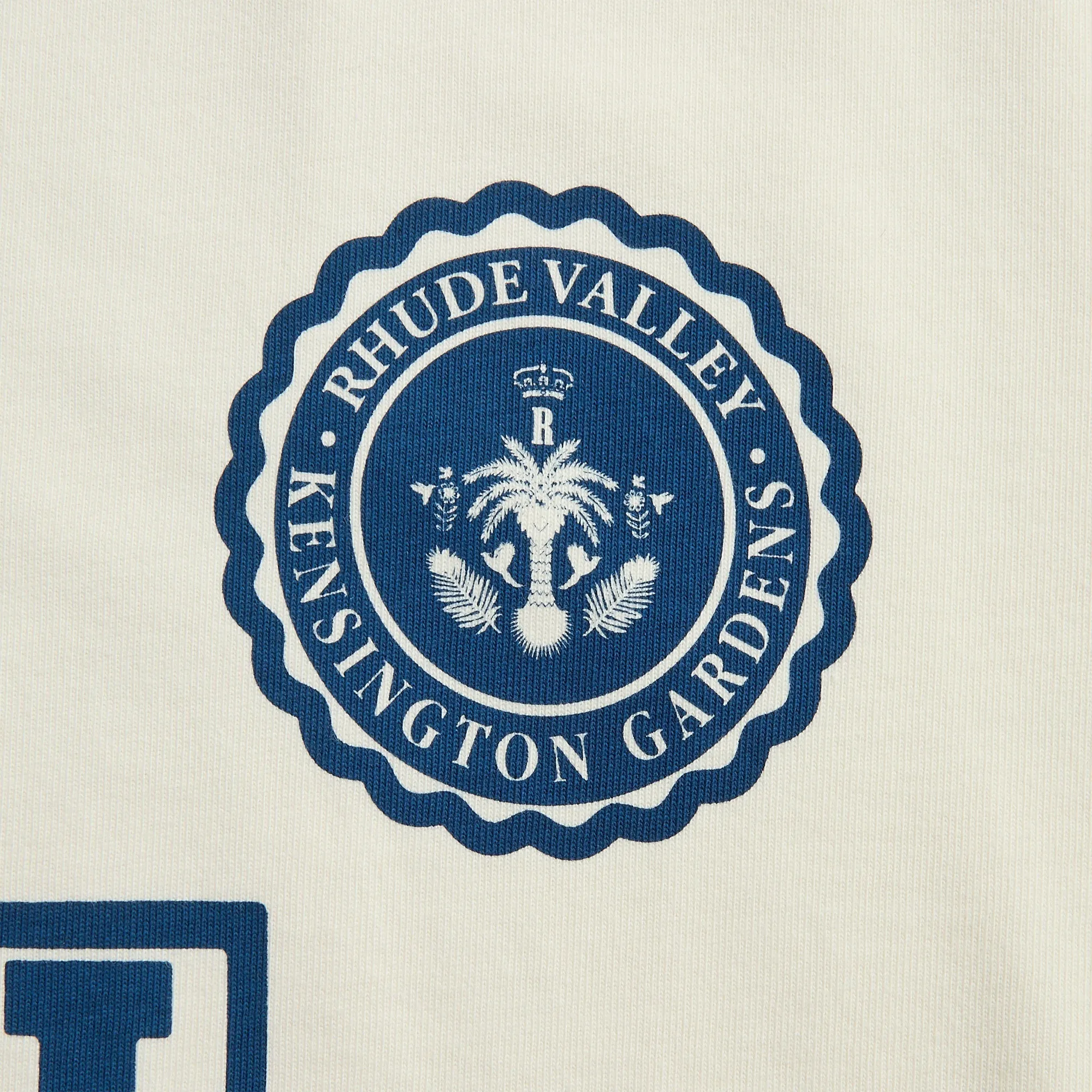 Rhude Collegiate Crest Tee - Vintage White sold by Kith product image thumbnail 3