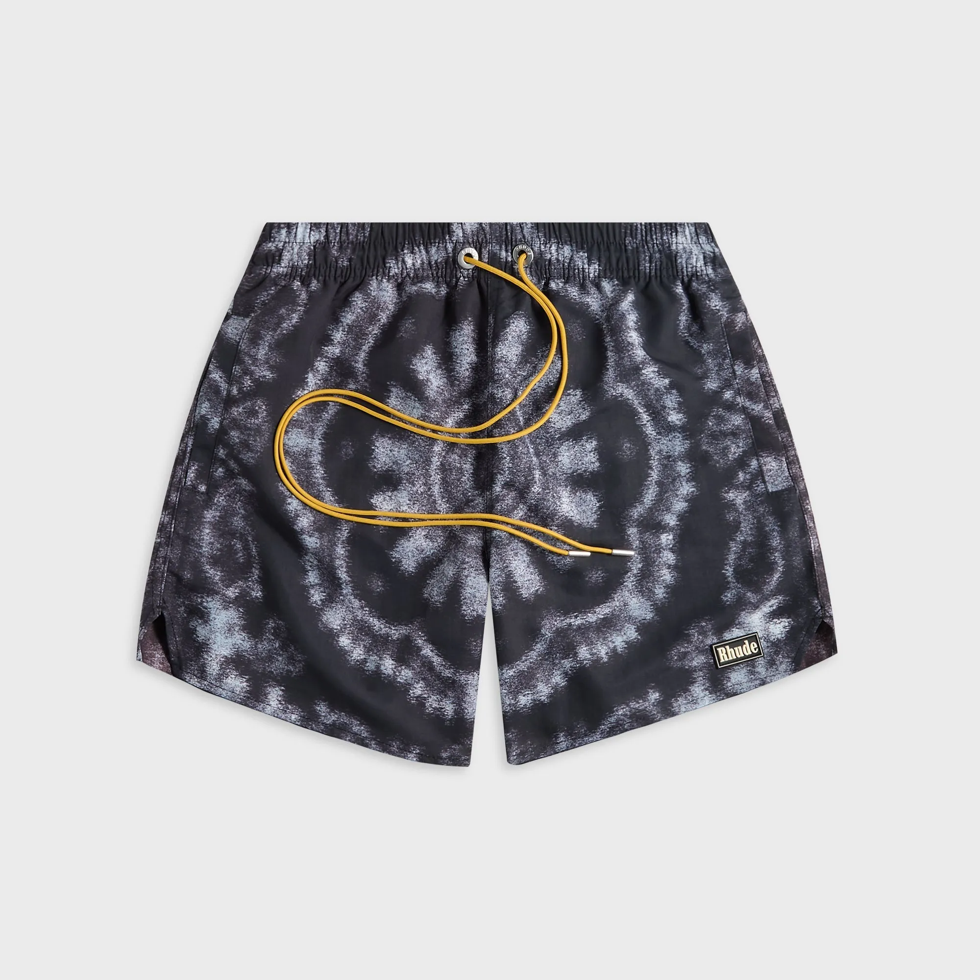 Rhude Motion Bandana Swim Short - Black / White sold by Kith
