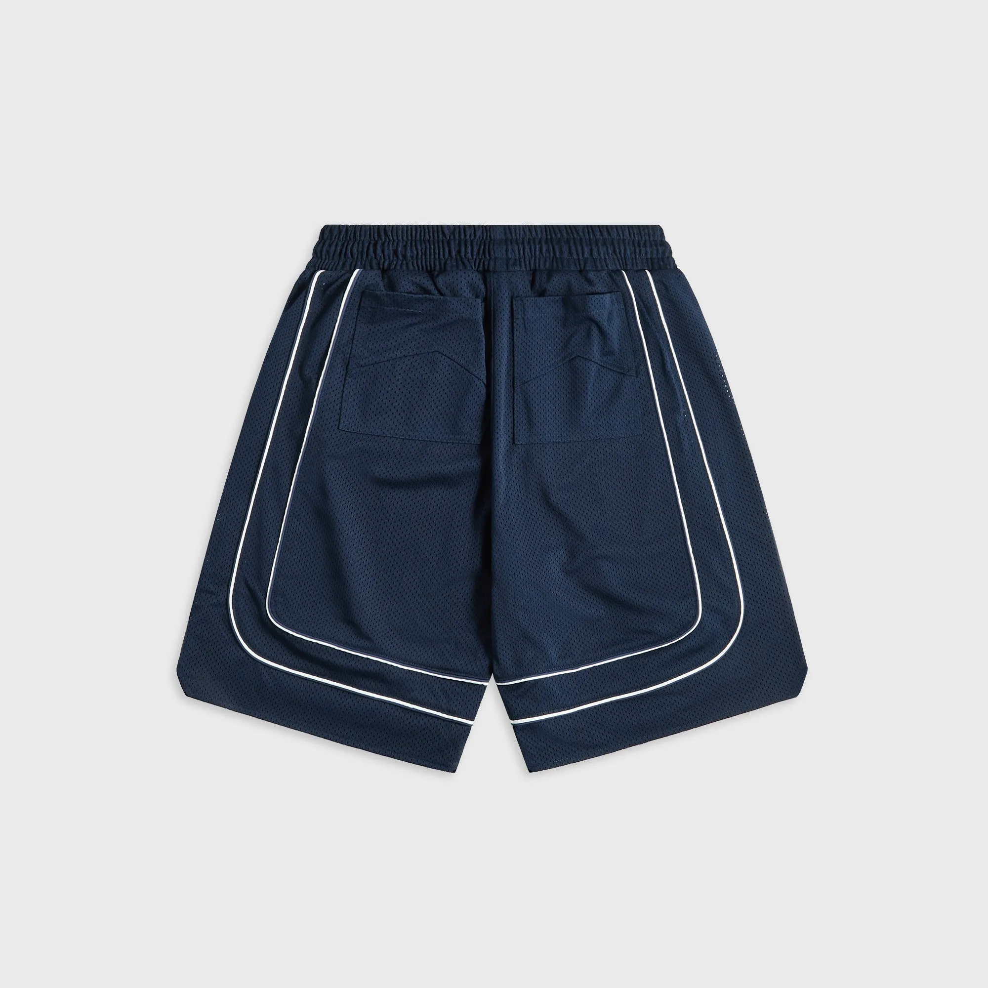 Rhude Baggy Collegiate Logo Short - Navy / Cream sold by Kith product image thumbnail 2