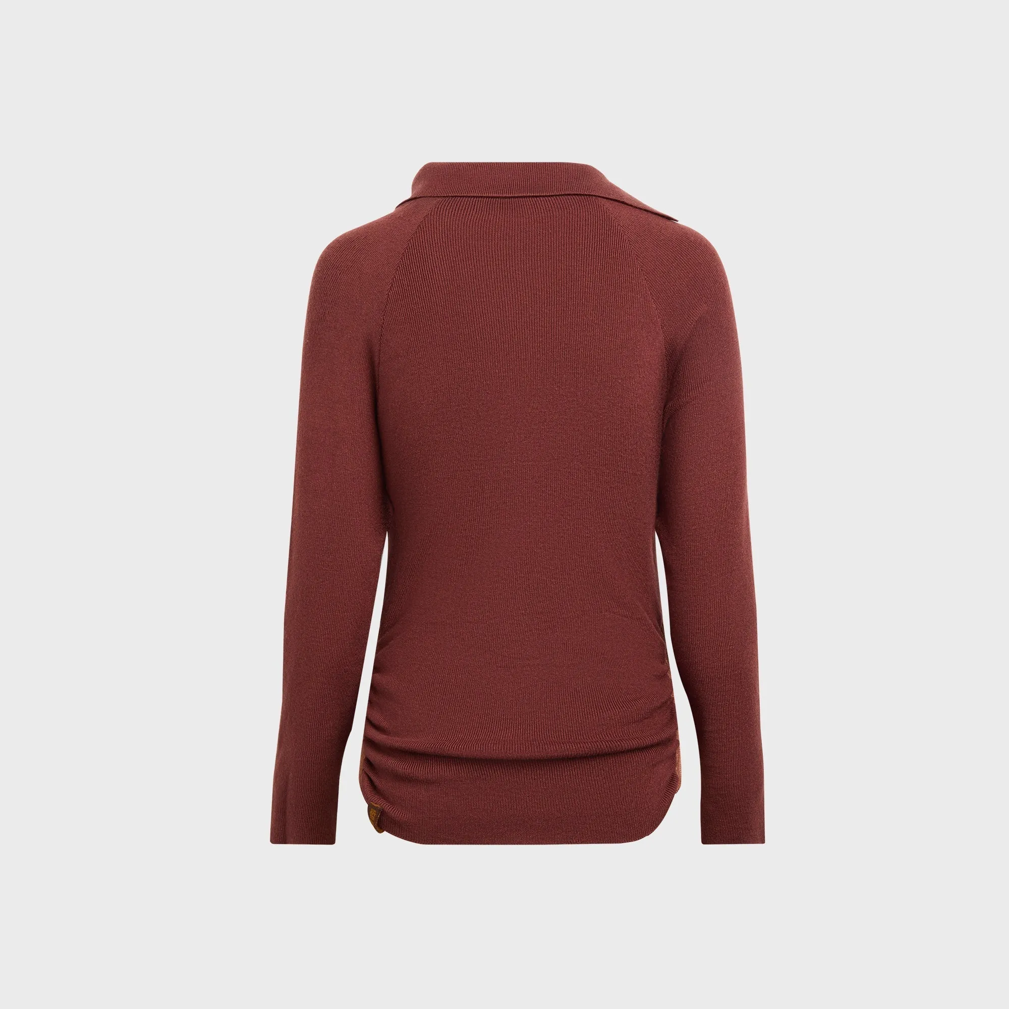 Isa Boulder Scrunched Asymmetric Top - Rum sold by Kith product image thumbnail 2