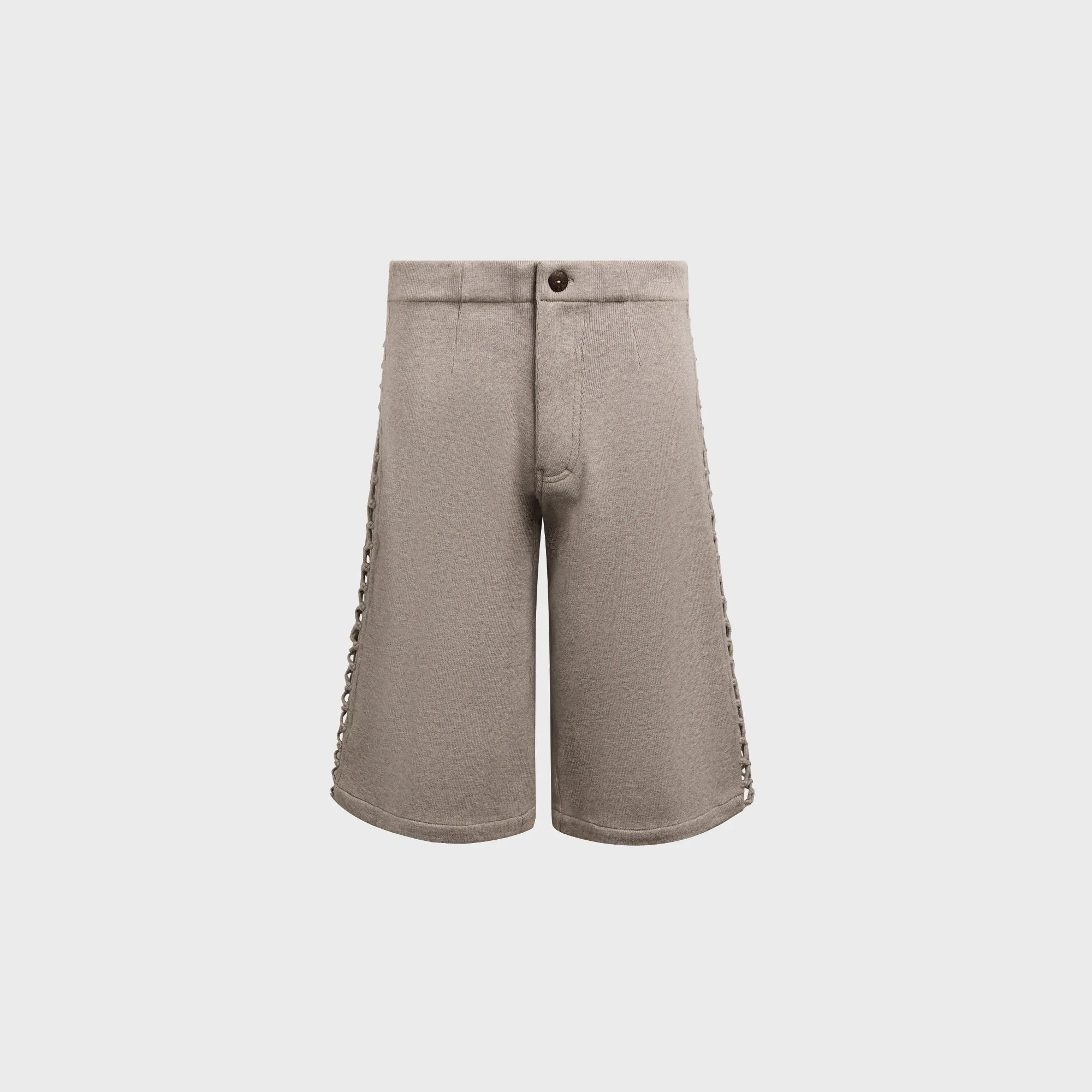 Isa Boulder Relaxed Macrame Pants - Light Grey sold by Kith