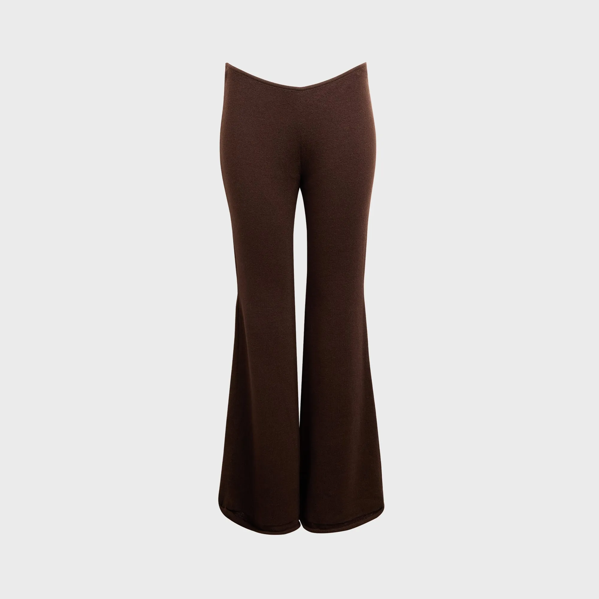 Isa Boulder Flare Linen Pants - Brown sold by Kith