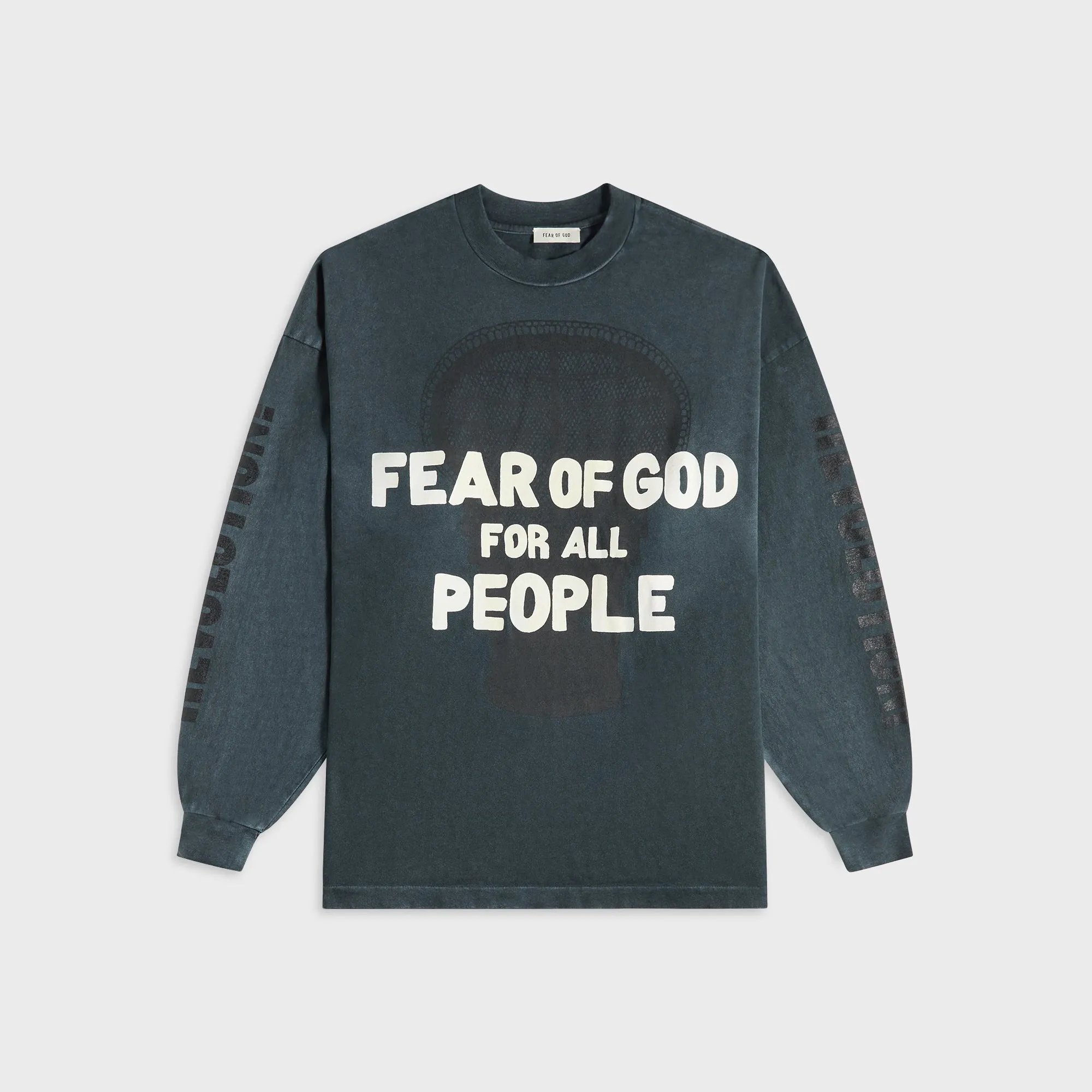 Fear of God Relaxed Long Sleeve "Future" Tee - Black sold by Kith