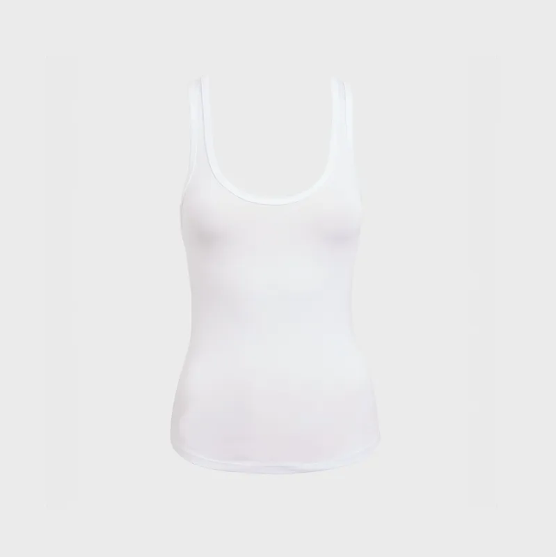 EB Denim Lucy Racerback Tank - White sold by Kith