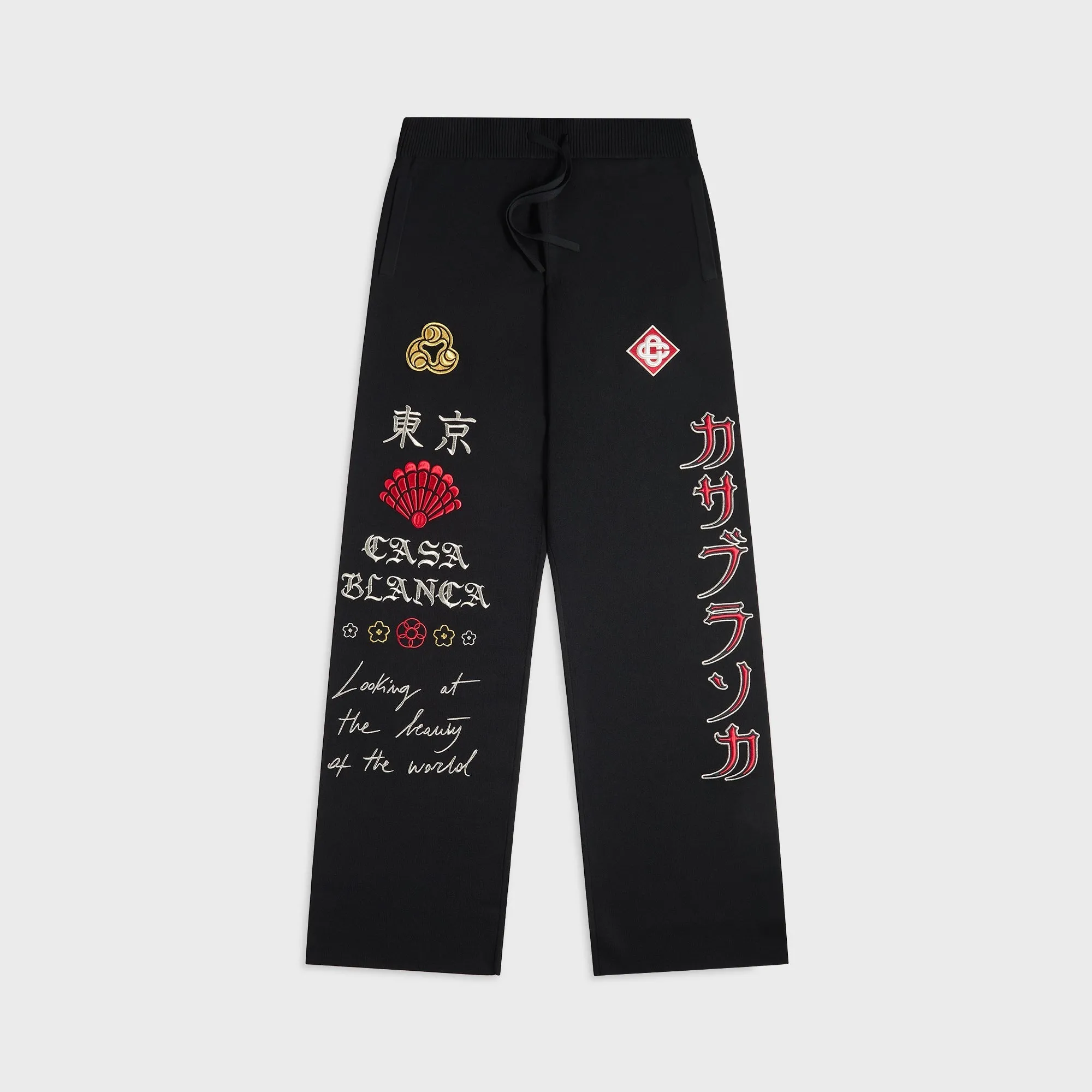 Casablanca Monogram Jacquard Trousers - Black sold by Kith