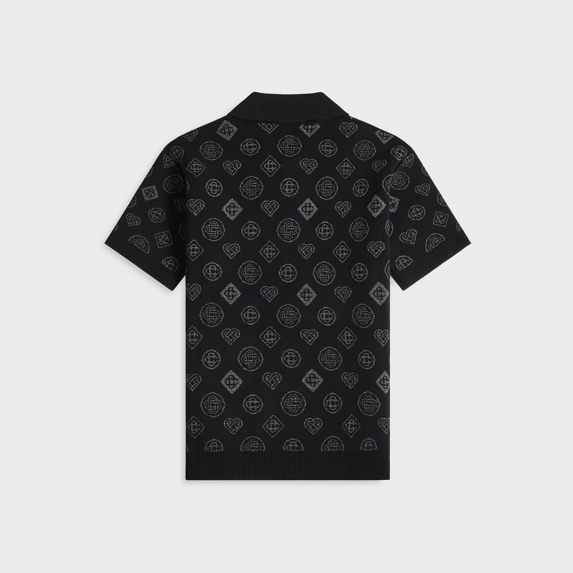 Casablanca Monogram Jacquard Polo - Black sold by Kith product image thumbnail 2
