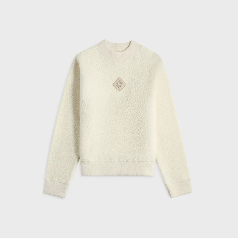 Casablanca Cashmere Sweatshirt - White sold by Kith