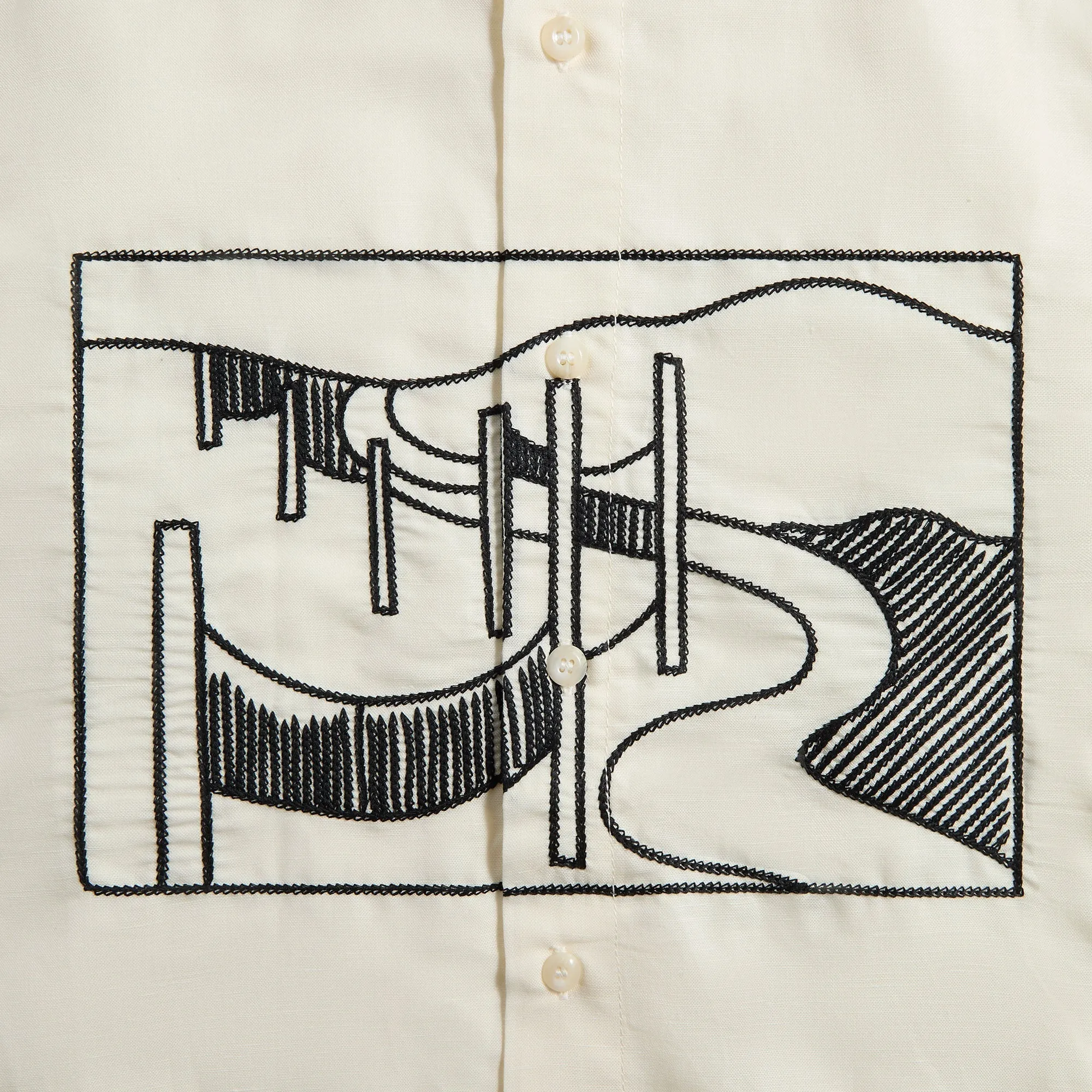 by Parra The Dunes Short Sleeve Shirt - Off White sold by Kith product image thumbnail 3