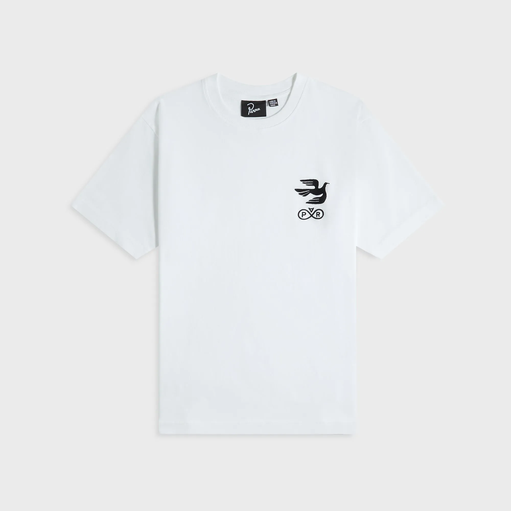 by Parra Infinite Bird Logo Tee - White sold by Kith
