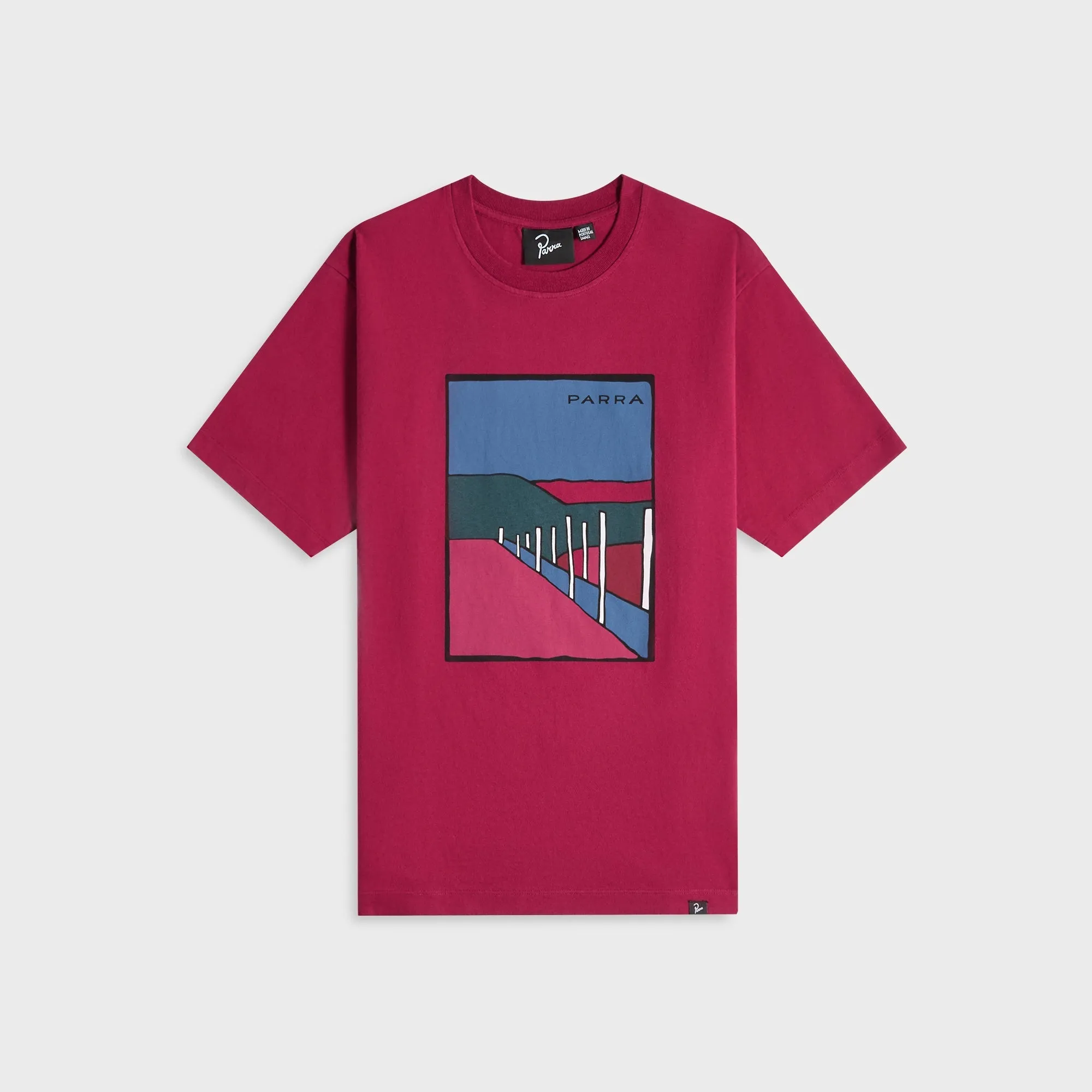 by Parra Beach Parking Tee - Raspberry sold by Kith