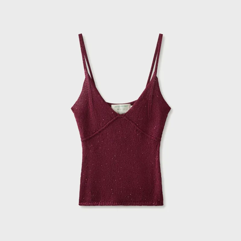 Asta Resort Caolina Camisole - Port Sequin made by Asta Resort