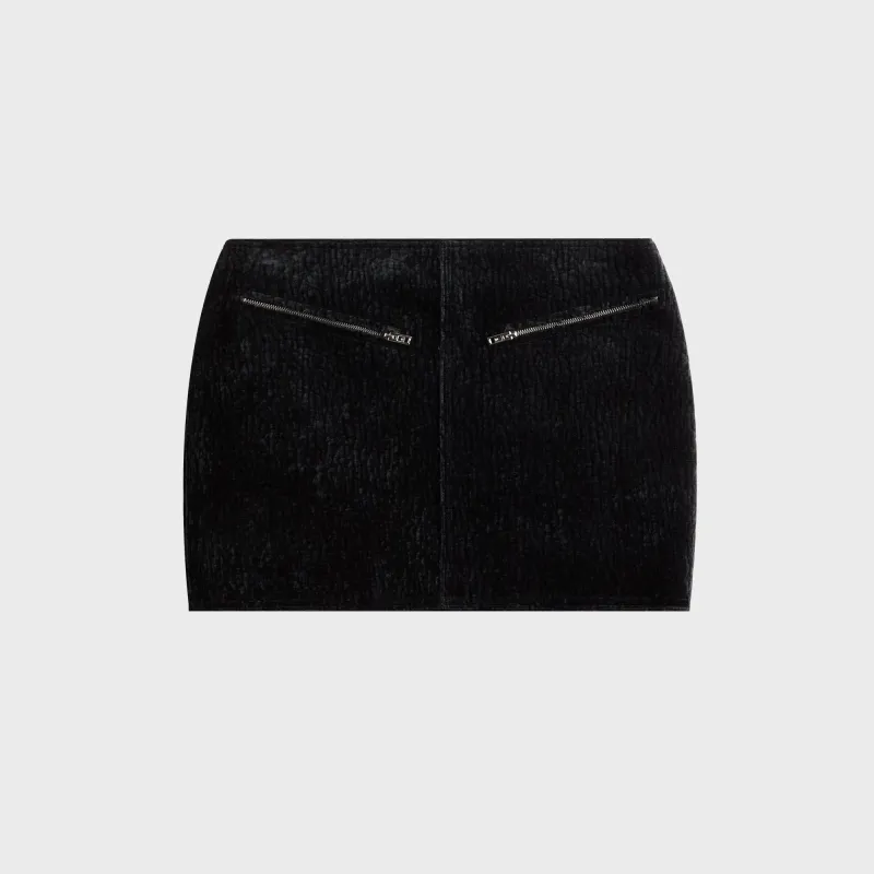 Alexander Wang Low Rise Mini Skirt - Black sold by Kith