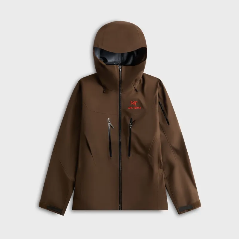 Arc'teryx Alpha SV Jacket - Carob / Black / Dynasty sold by Kith