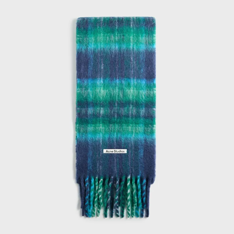 Acne Studios Scarf - Blue / Green sold by Kith