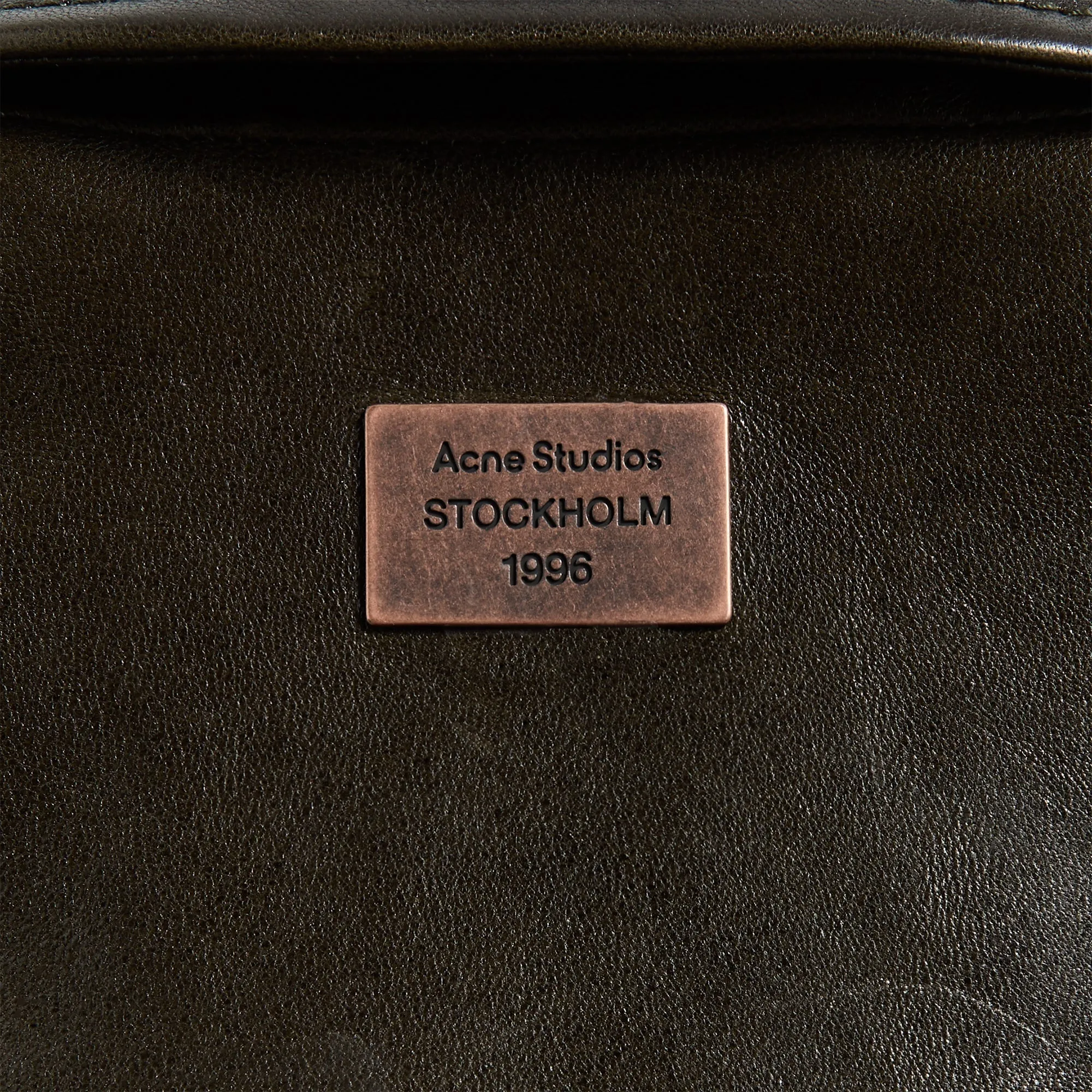 Acne Studios Leather Bomber Jacket - Vintage Green sold by Kith product image thumbnail 3