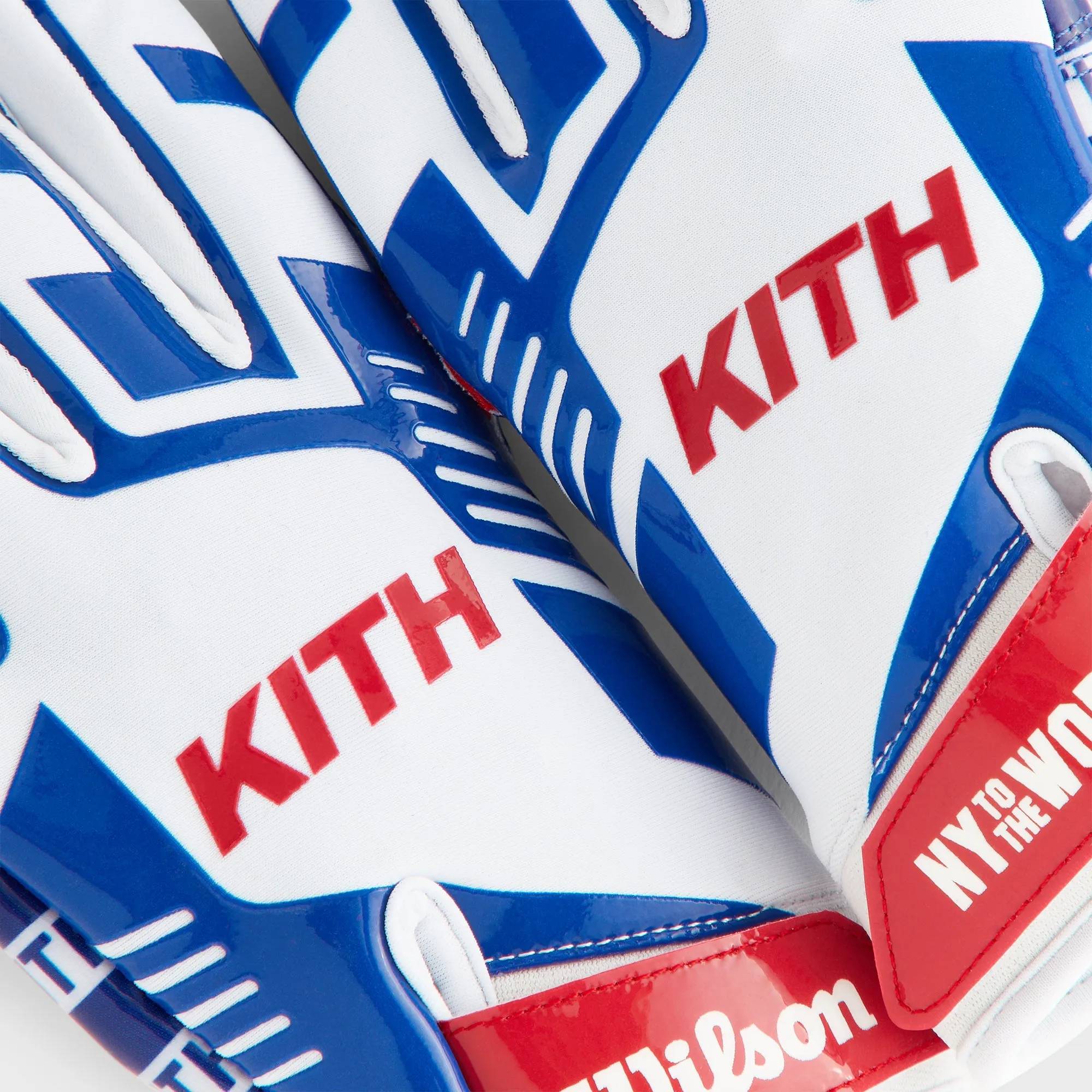 Kith & Wilson for the NFL Receiver Gloves - Blue / White sold by Kith product image thumbnail 4
