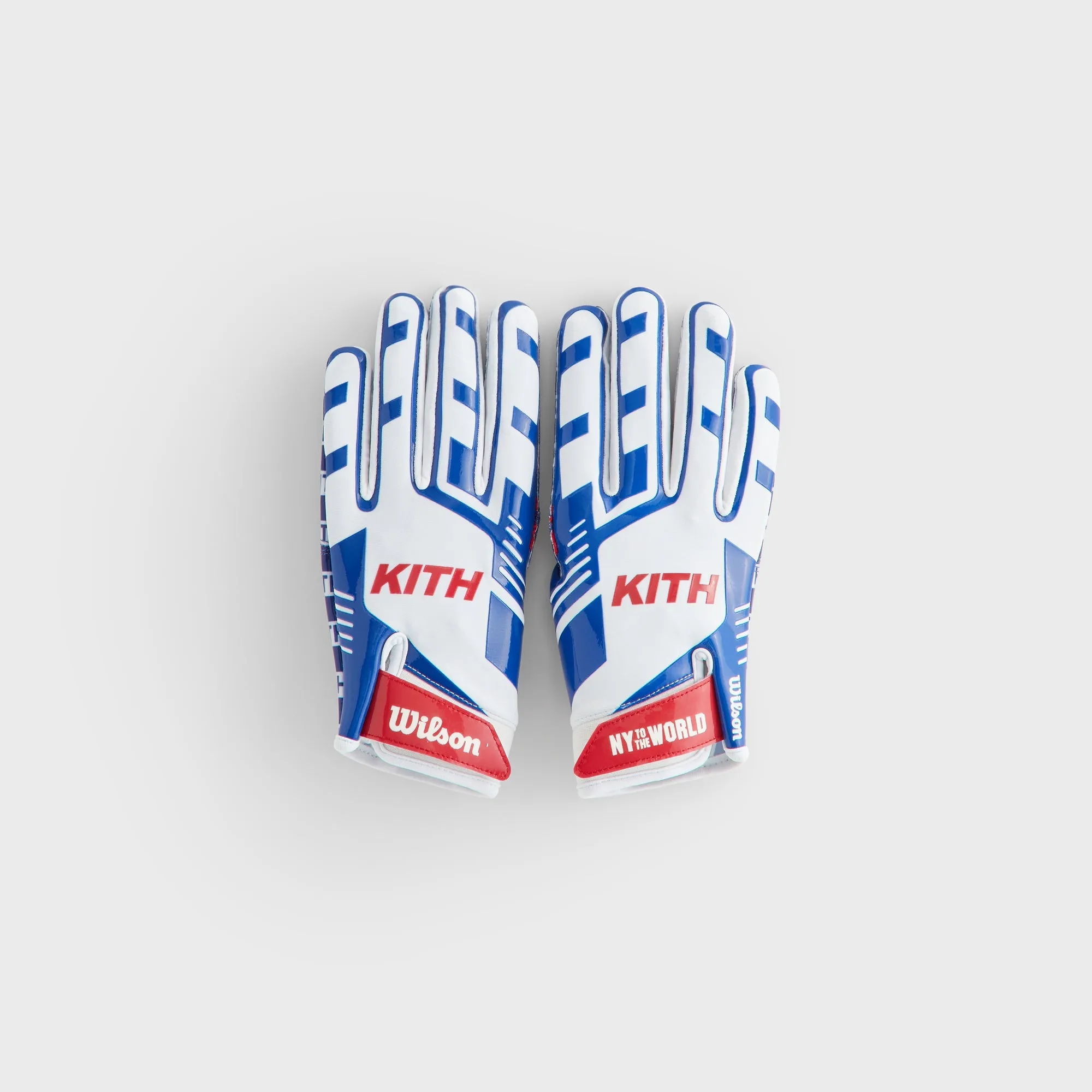 Kith & Wilson for the NFL Receiver Gloves - Blue / White sold by Kith