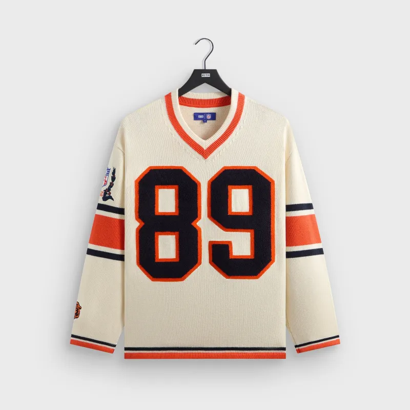 Kith for the NFL Chicago Bears V-Neck Beau Knit Sweater - Sandrift sold by Kith