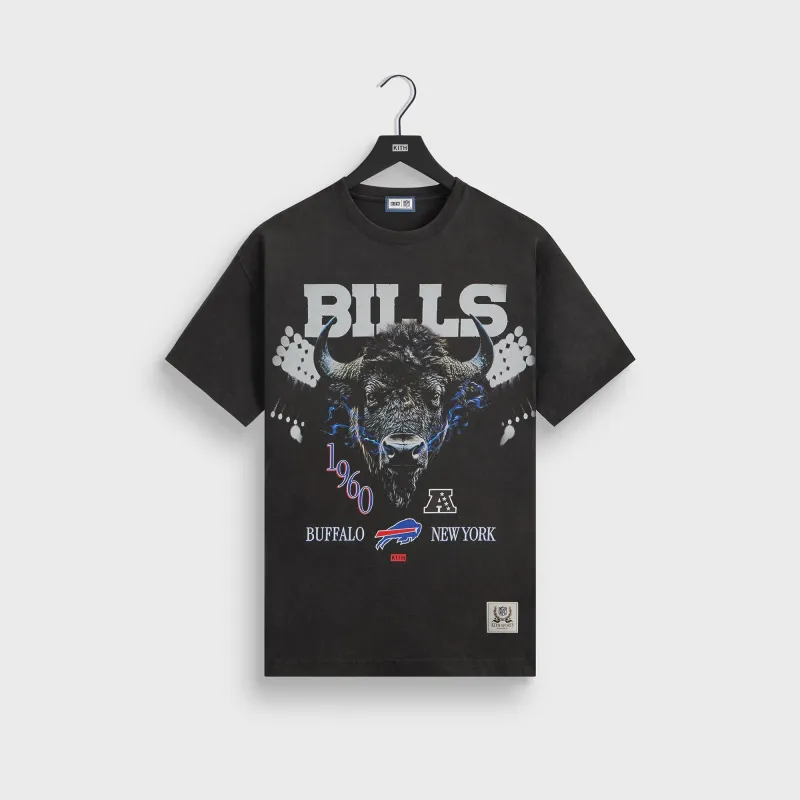 Kith for the NFL Buffalo Bills Photo Vintage Jones Tee - Black sold by Kith