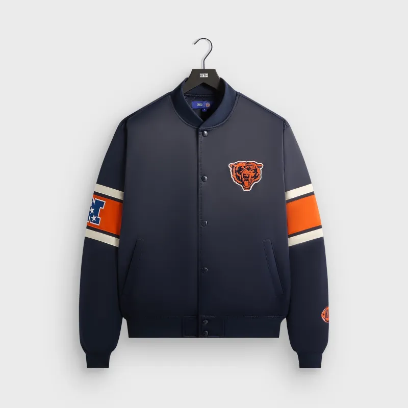Kith for the NFL Chicago Bears Satin Bomber Jacket - Nocturnal sold by Kith