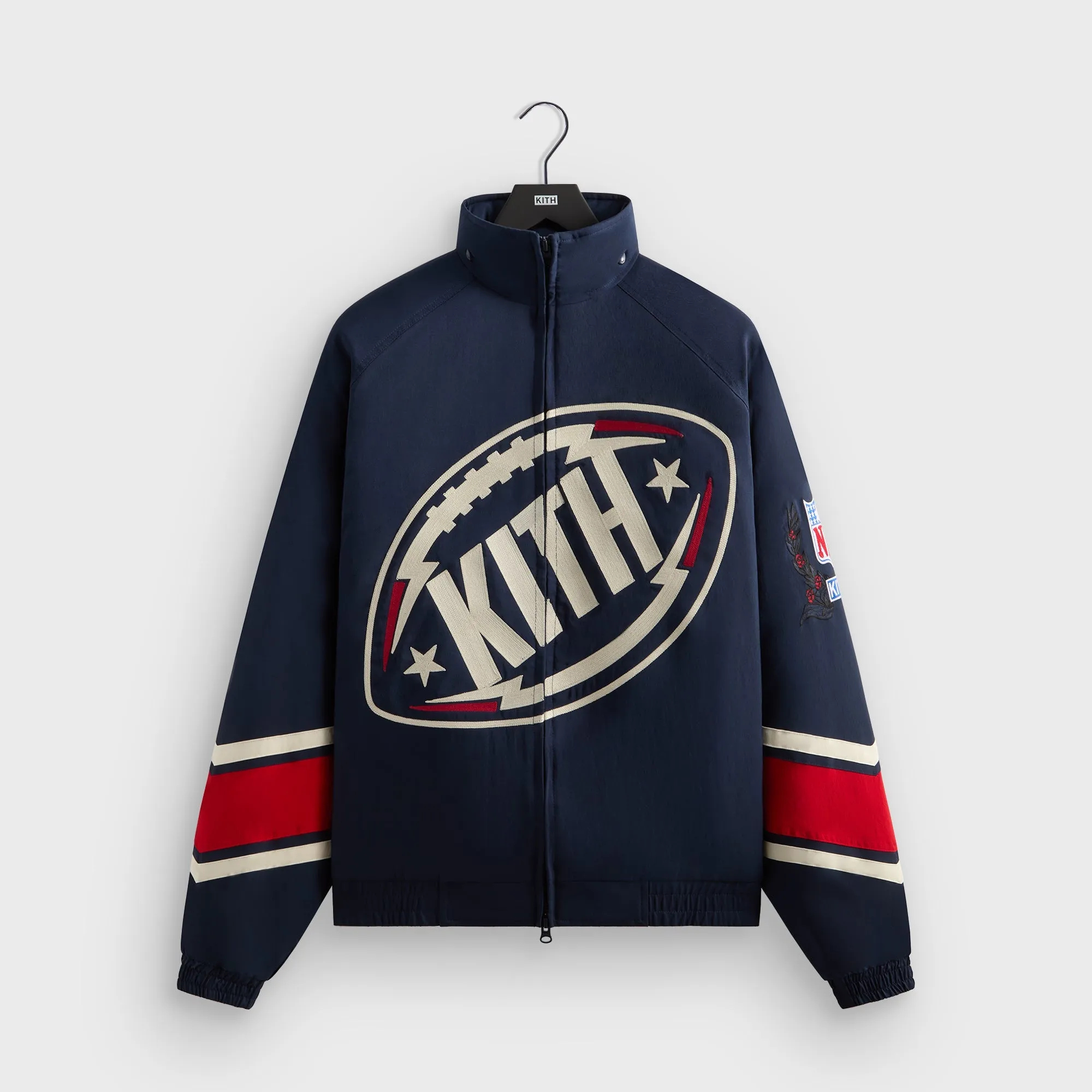 Kith for the NFL New York Giants Padded Nylon Jacket - Nocturnal sold by Kith product image thumbnail 5