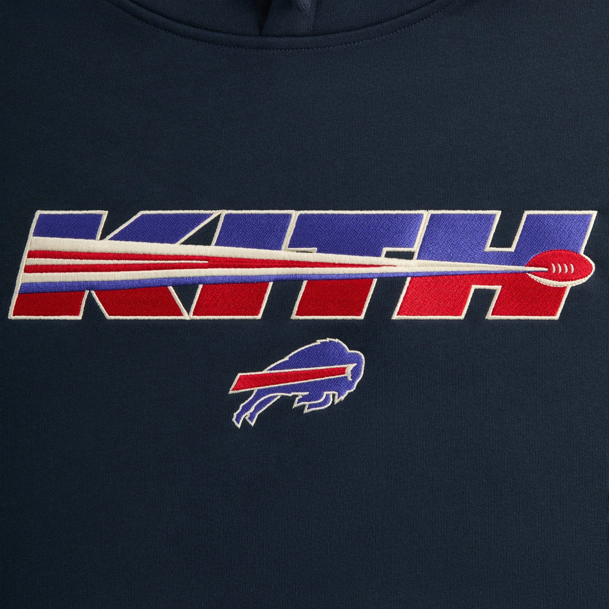 Kith for the NFL Buffalo Bills Vintage Nelson Hoodie - Nocturnal sold by Kith product image thumbnail 4