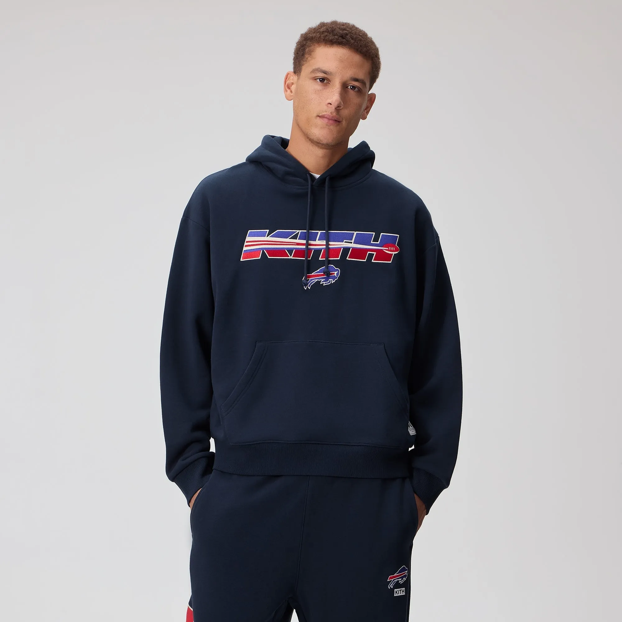 Kith for the NFL Buffalo Bills Vintage Nelson Hoodie - Nocturnal sold by Kith product image thumbnail 2