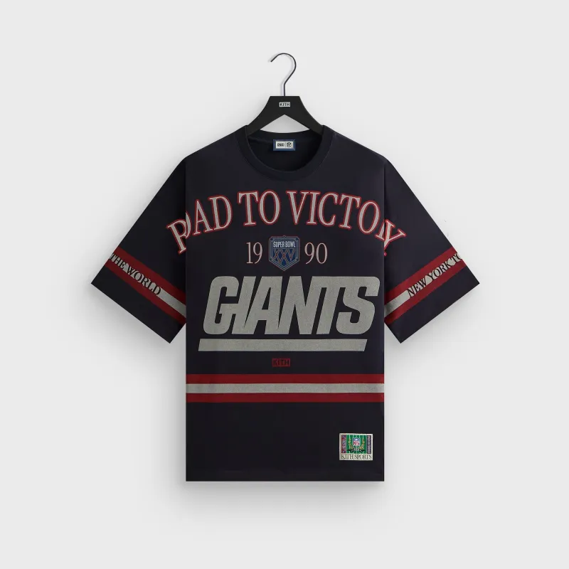 Kith for the NFL New York Giants Victory Vintage Bishop Tee - Ink sold by Kith
