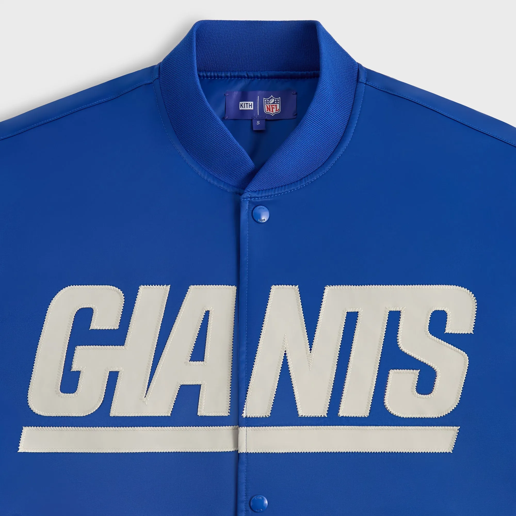 Kith for the NFL New York Giants Satin Bomber Jacket - Current sold by Kith product image thumbnail 5