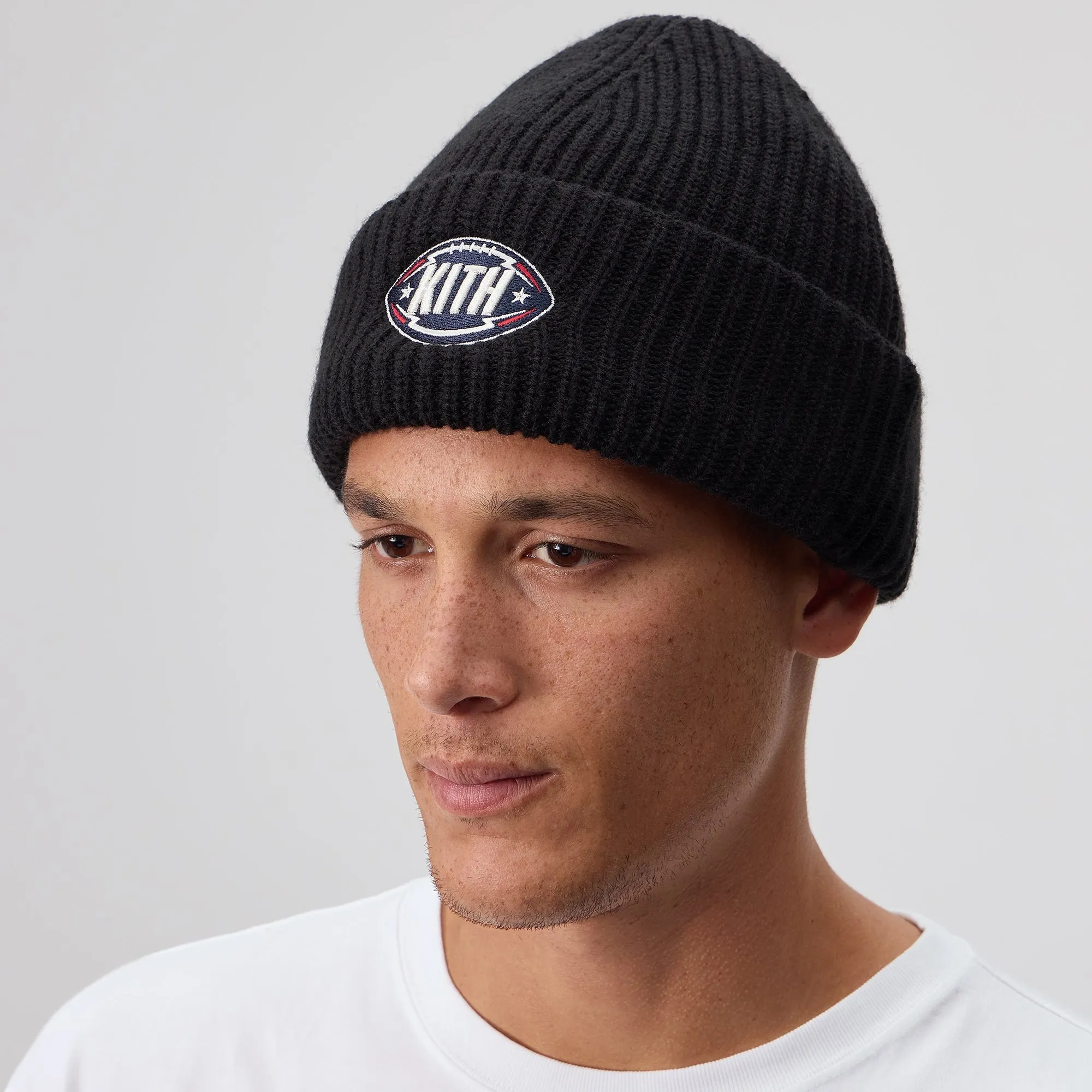Kith & '47 for the NFL Chunky Knit Mia Beanie - Black sold by Kith product image thumbnail 2
