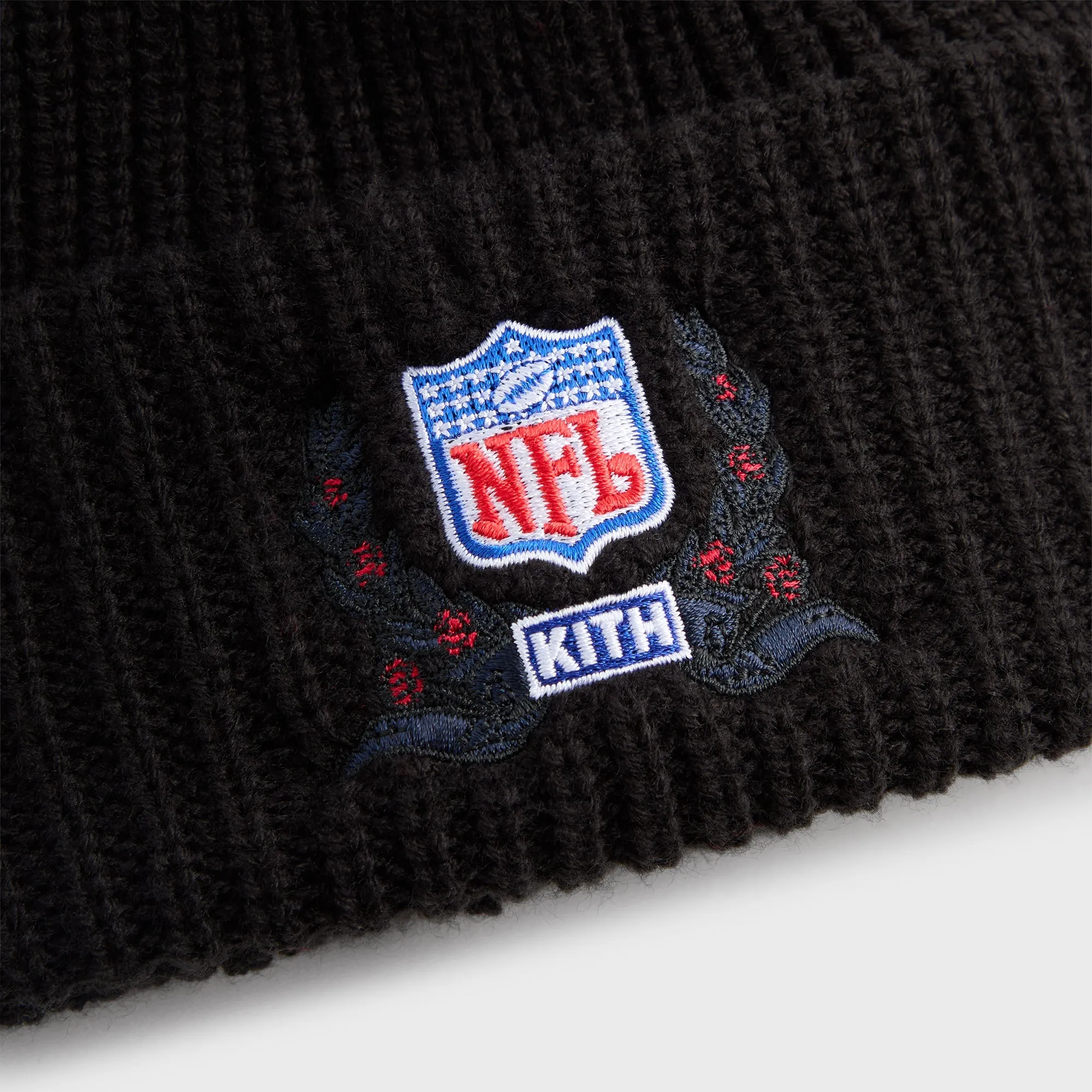 Kith & '47 for the NFL Chunky Knit Mia Beanie - Black sold by Kith product image thumbnail 4