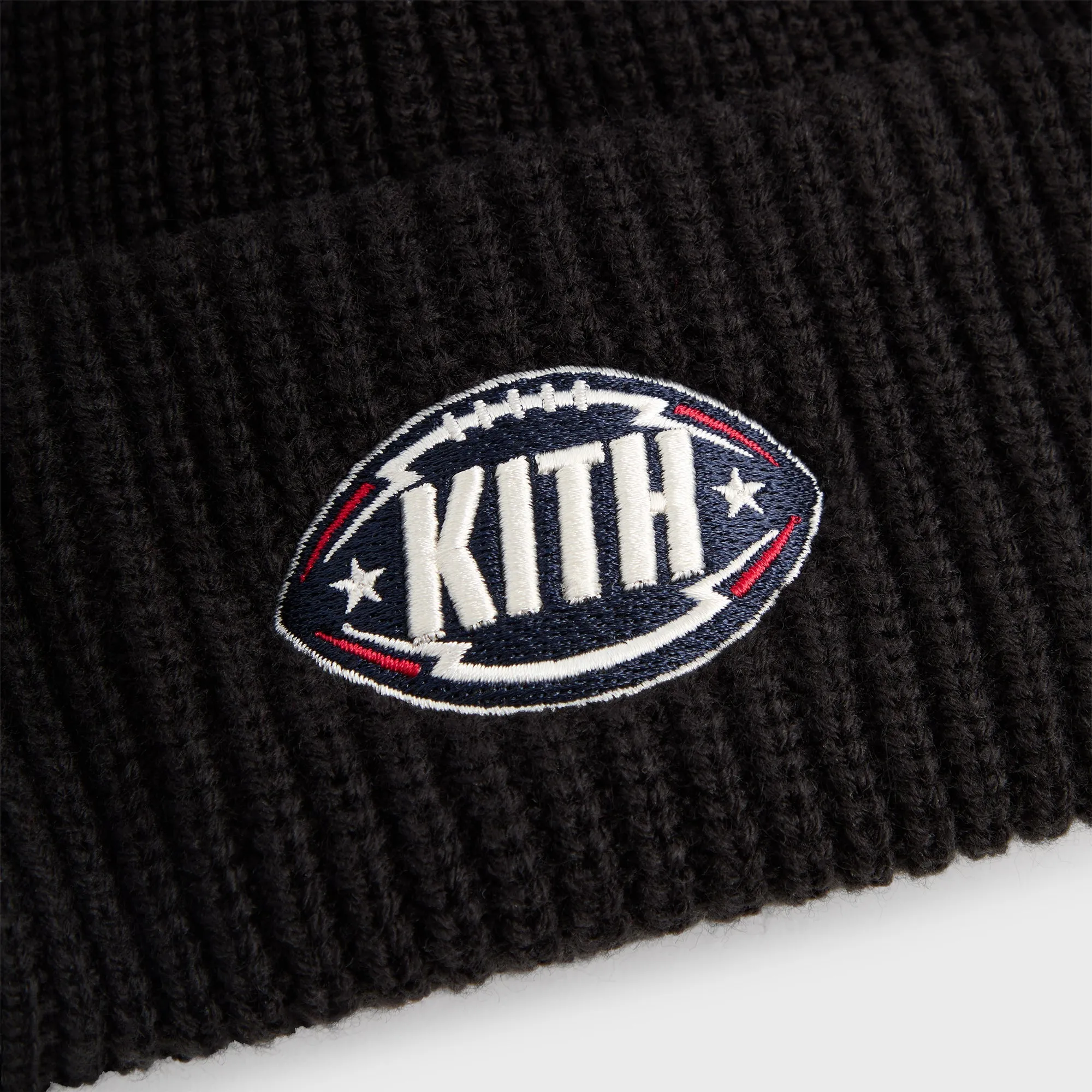 Kith & '47 for the NFL Chunky Knit Mia Beanie - Black sold by Kith product image thumbnail 5