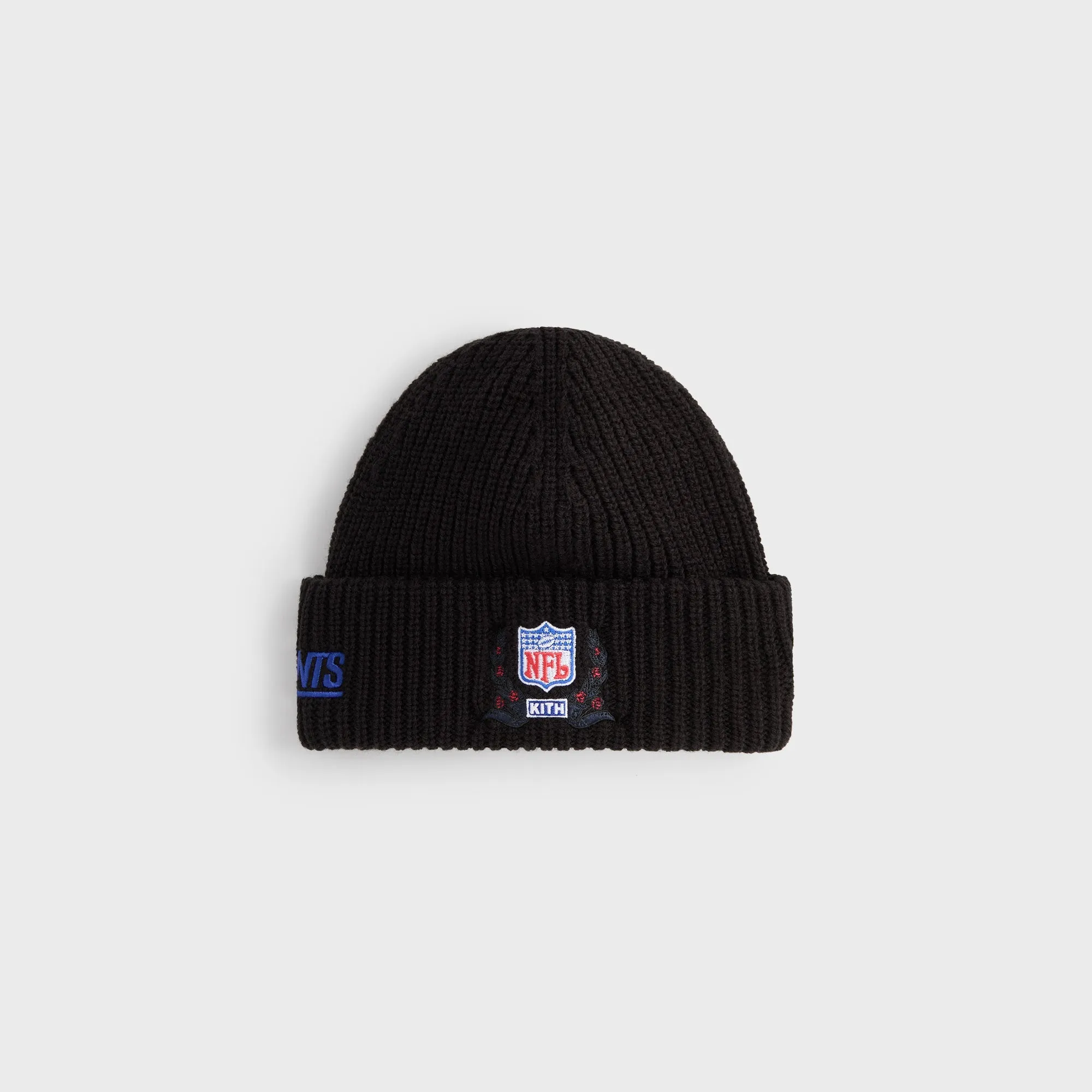 Kith & '47 for the NFL Chunky Knit Mia Beanie - Black sold by Kith
