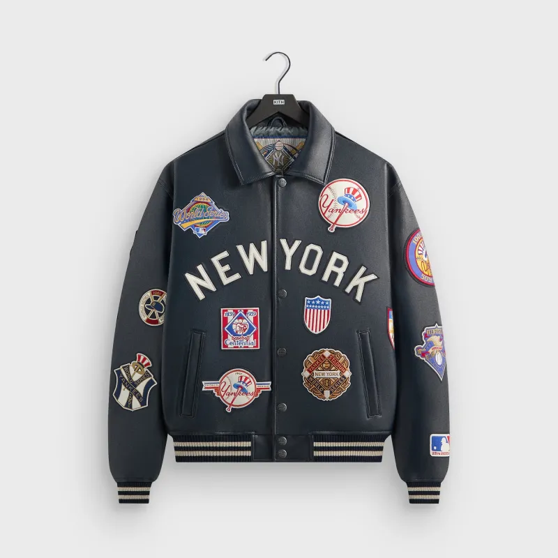 Kith & AVIREX for the New York Yankees Leather Jacket - Nocturnal sold by Kith