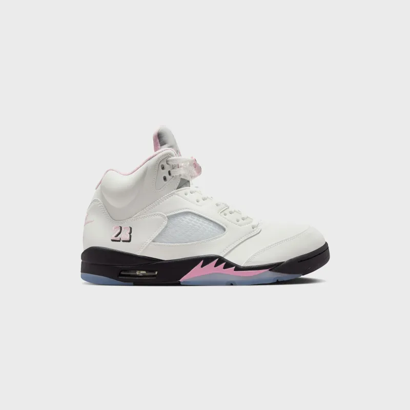 Jordan Air Jordan 5 Retro OG - White / Medium Soft Pink / Black sold by Kith