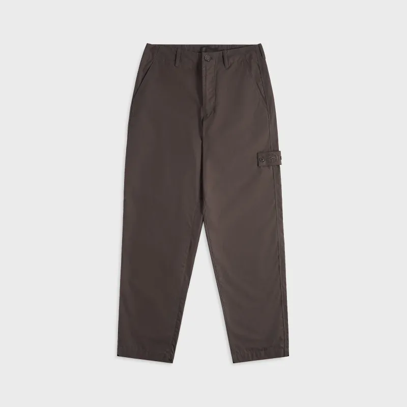 Stone Island Weatherproof Cotton Canvas Cargo Pants - Dark Brown sold by Kith