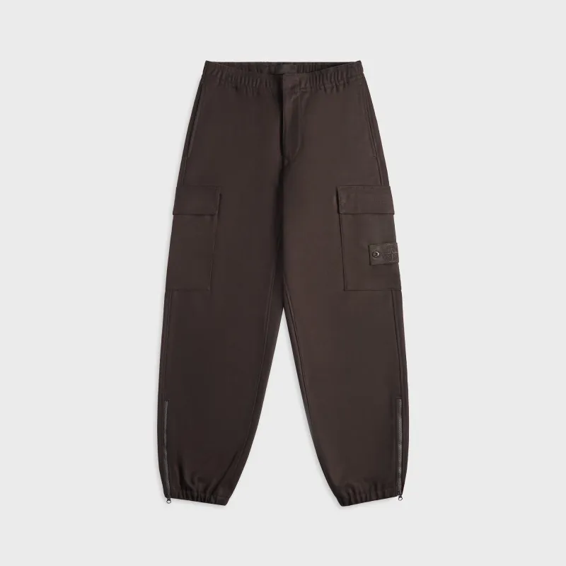 Stone Island Flannel Trousers - Dark Brown sold by Kith