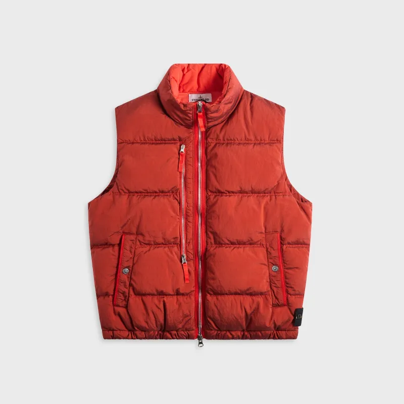 Stone Island Econyl® Vest - Scarlet sold by Kith