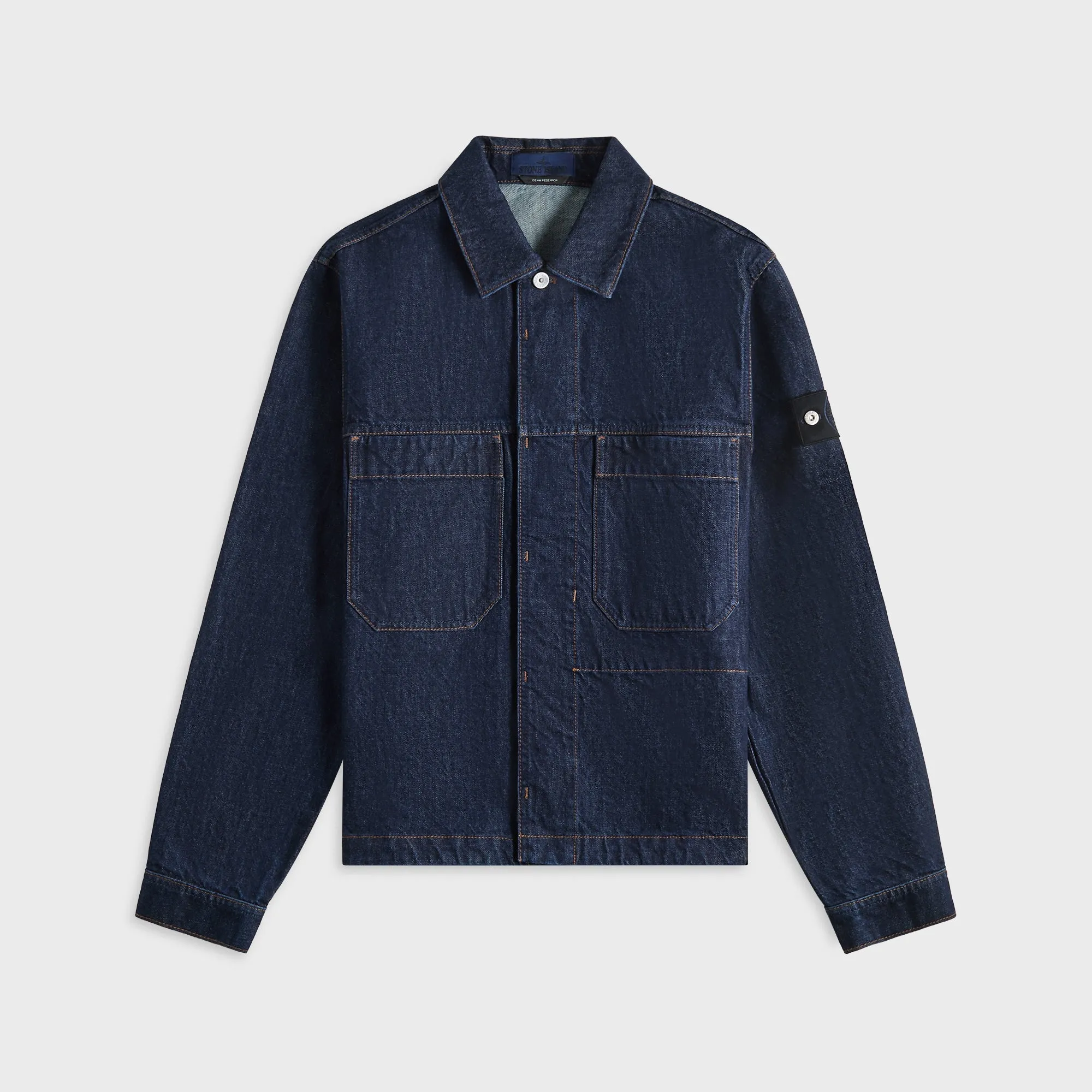 Stone Island Cotton Jacket - Blue sold by Kith