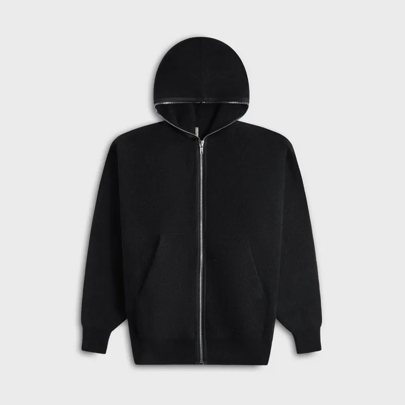 Rick Owens Alpaca Gimp Hoodie - Black sold by Kith