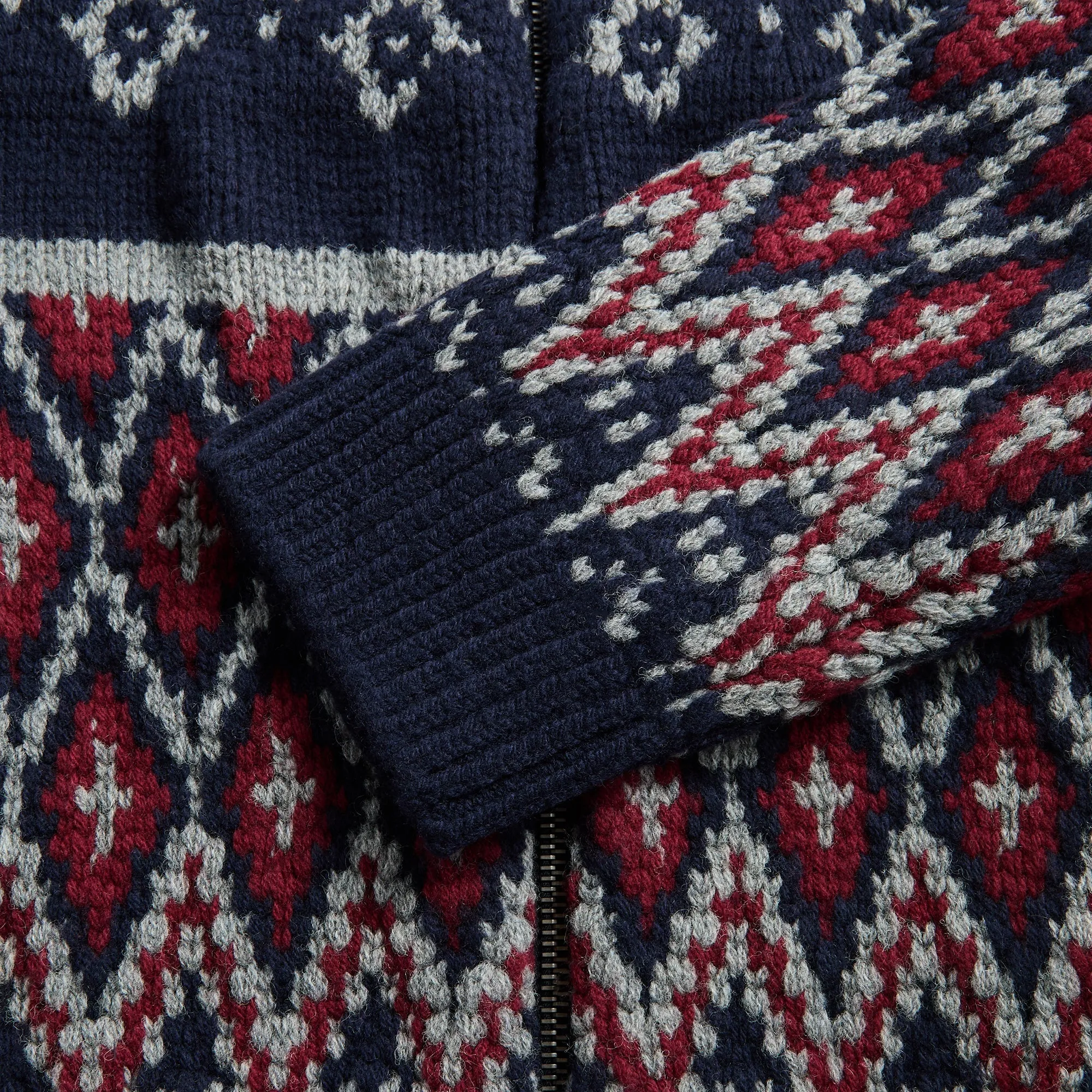 Loewe Zip Up Cardigan - Navy Blue / Grey sold by Kith product image thumbnail 3