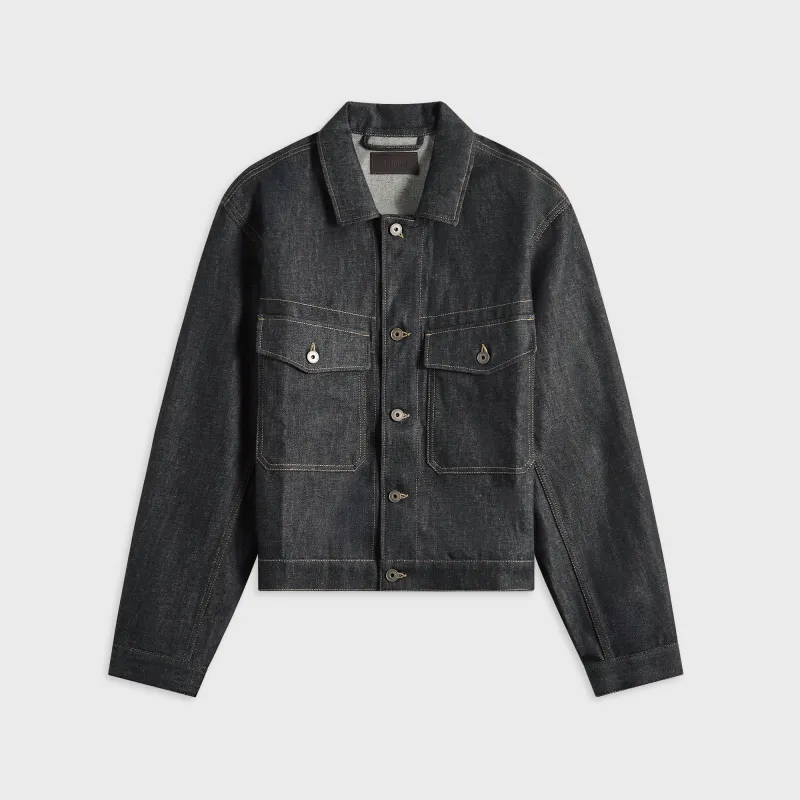 Lemaire Trucker Jacket - Slate sold by Kith