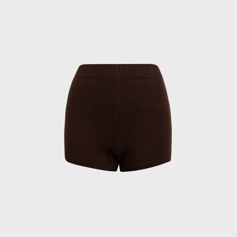 GUIZIO Calesia Knit Short - Brown sold by Kith