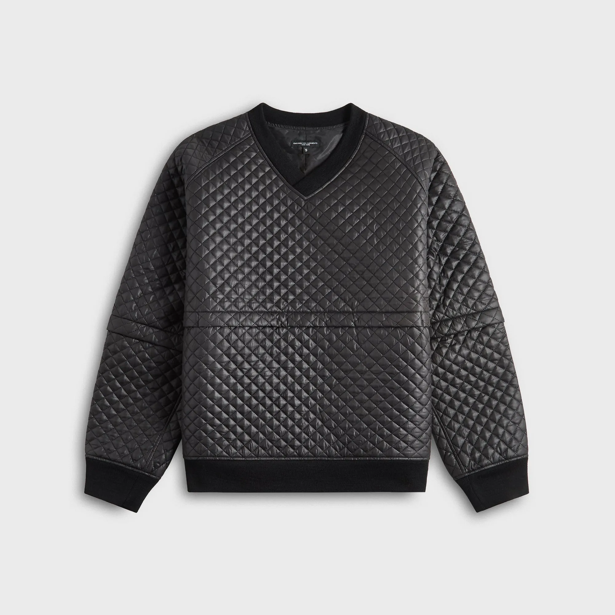 Engineered Garments Polyester Small Diamond Quilt Wind Pull - Black sold by Kith