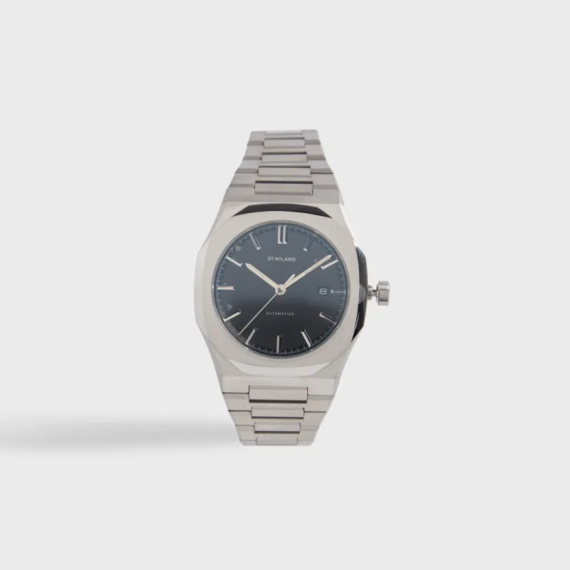 D1 Milano Automatic Watch 41.5mm - Restyle Silver / Black Dial made by Kith