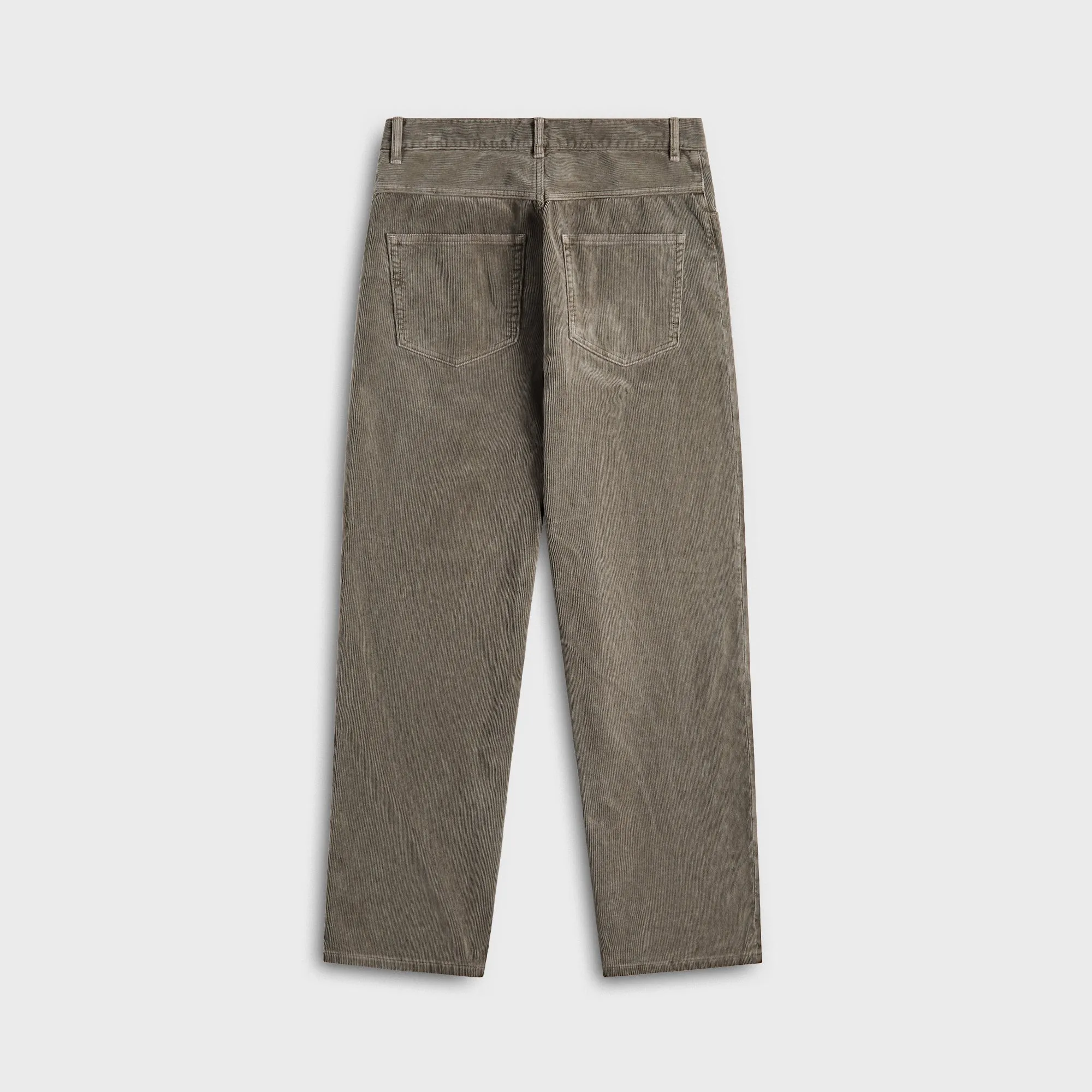 Auralee Pigment Dyed Finx Corduroy Wide 5P Pants - Olive Brown sold by Kith product image thumbnail 2
