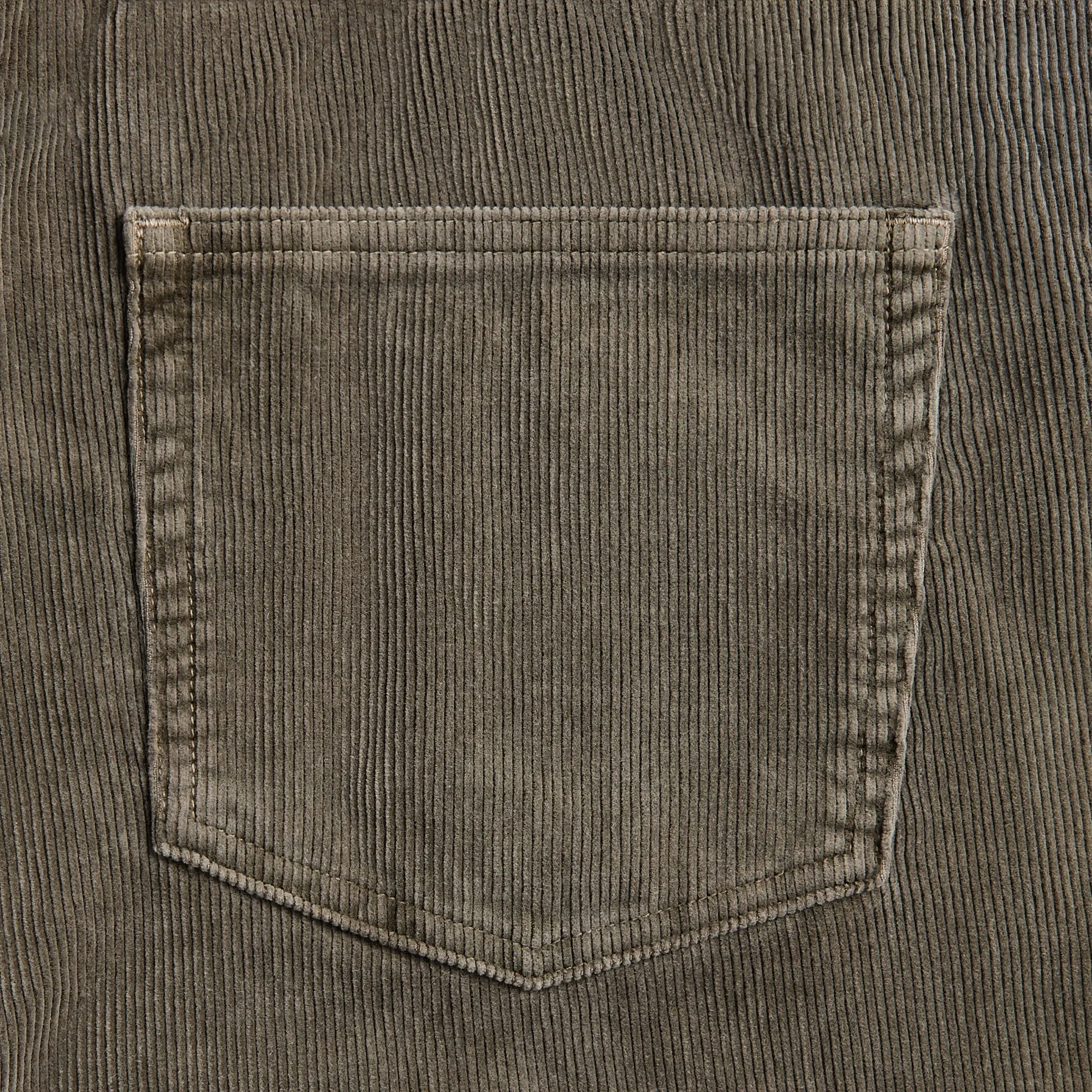 Auralee Pigment Dyed Finx Corduroy Wide 5P Pants - Olive Brown sold by Kith product image thumbnail 3