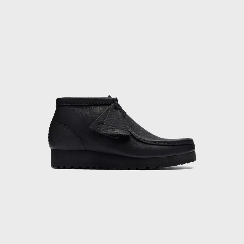 Clarks WMNS Wallabee RB Boot - Black / Black sold by Kith
