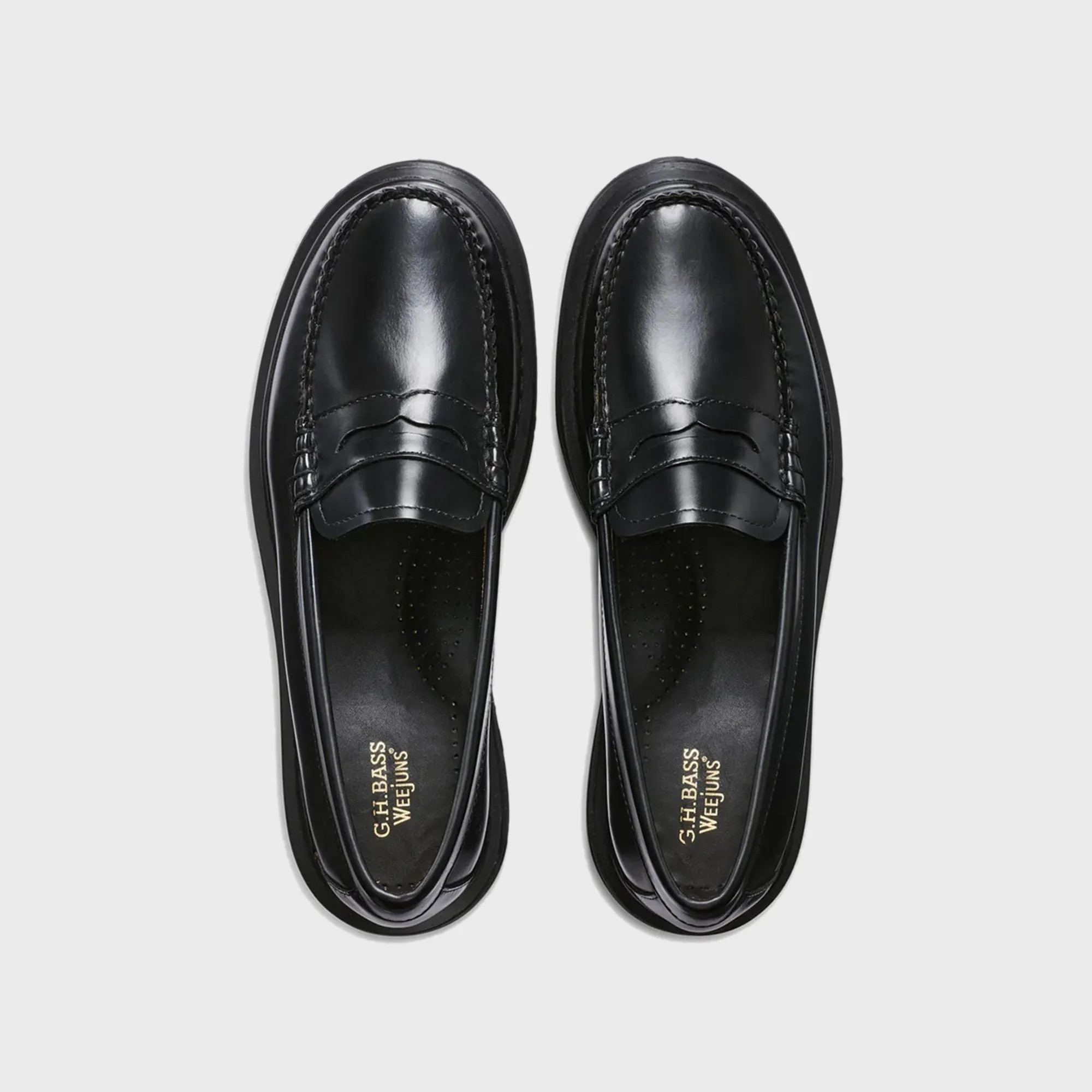 G.H. Bass WMNS Whitney Platform Weejuns Loafer - Black sold by Kith product image thumbnail 4